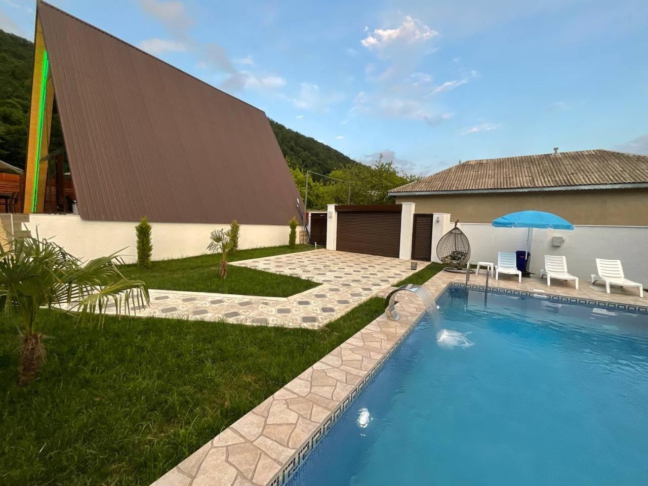 3Gozel Aframe Villa กาบาลา ภายนอก รูปภาพ
